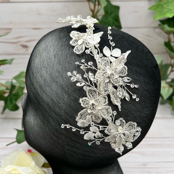 Blue Crystal Bridal Accessories Accessories - Bridal Hair clip, Hair Piece, Hair Accessories